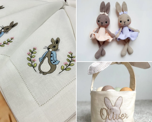 easter inspired gifts and decor :3 cover photo collage