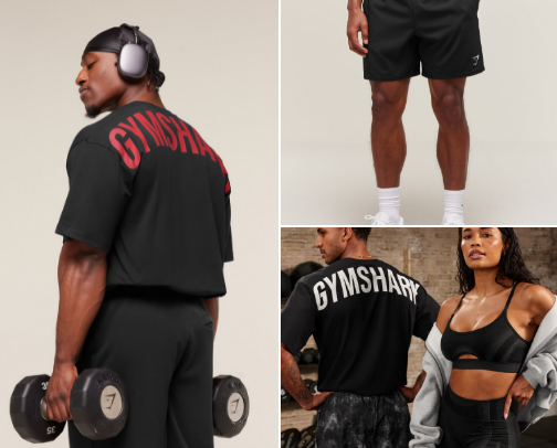 Training clothes cover photo collage