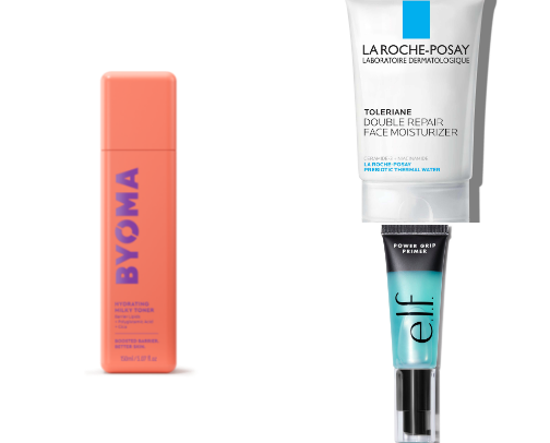 Makeup routine for acne prone skin that lasts all day! cover photo collage