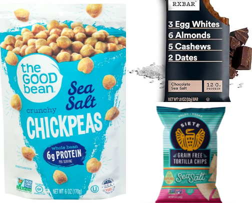 Healthy Travel Snacks cover photo collage