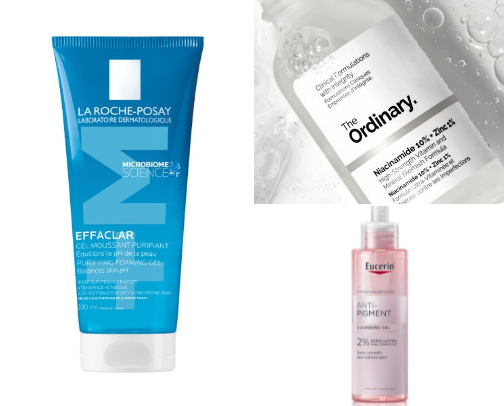 Skincare routine for acne-prone skin 🎀 cover photo collage