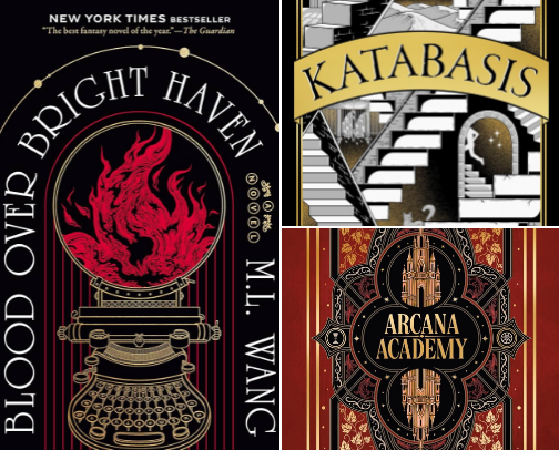 Fantastical Academia: recent fantasy reads in an academic setting cover photo collage