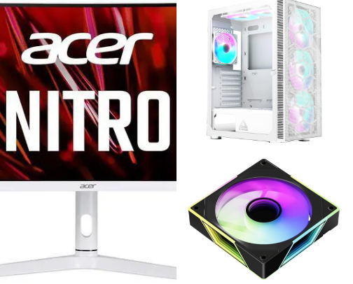 The Ultimate White & Green PC Gaming Setup For a Cozy Gamer Girl cover photo collage