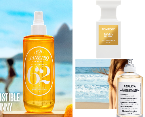 Sun-Kissed Summer Scents cover photo collage