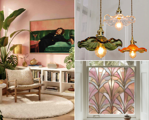 Deco Dreams & Nouveau Vibes 🦚✨ Art Deco & Nouveau Inspo Home Decor cover photo collage