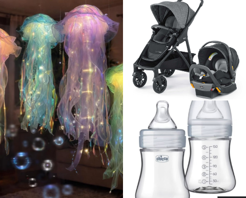 Mom’s Recommendations: Best Products for KidsMom’s Recommendations: Best Baby & Kids Products. Hranilica, kolica za djecu, sjedište koje se okreće, krevetac, i predivna ljuljaška za naše mališane cover photo collage