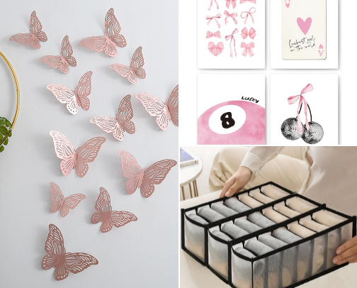 Temu room stuff🪞 cover photo collage