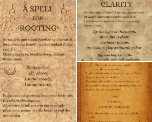 Grimoire - A Collection of Spells cover photo collage