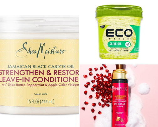 hair products cover photo collage
