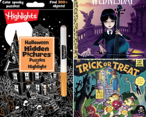 Affordable Halloween Kid Books cover photo collage