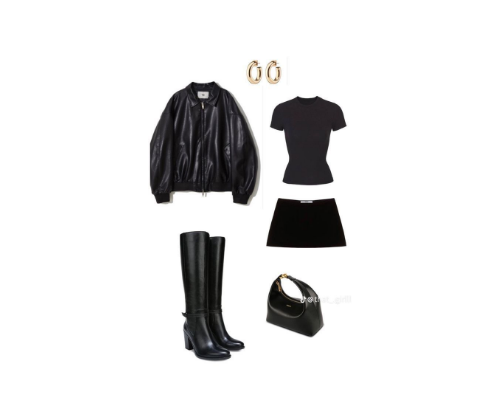 All Black Outfit Inspo cover photo collage