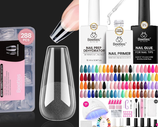 at home nails 💅 cover photo collage