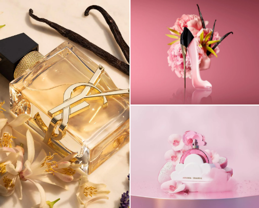 Cute perfumes with rich and sweet taste🍬🍶💎 cover photo collage