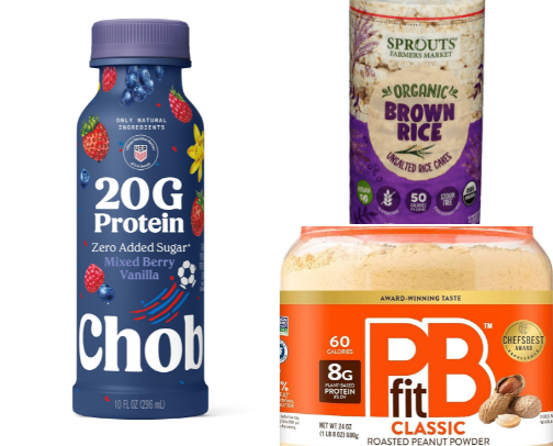 My "fit girl snacks" cover photo collage