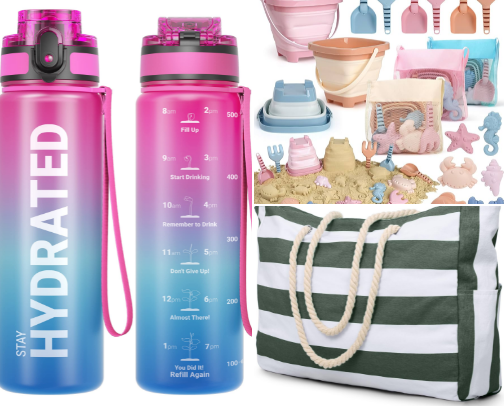 Beach Trip Essentials for Families cover photo collage