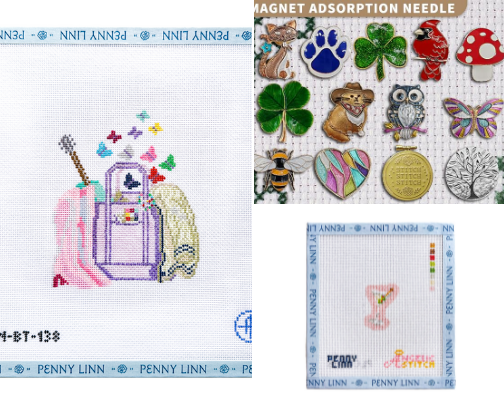 Sorry, I'm Busy Needlepointing cover photo collage
