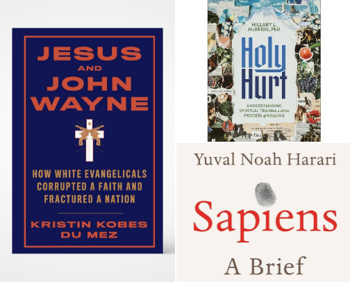 Deconstruction + Religious Trauma Books (Therapist-Curated) cover photo collage