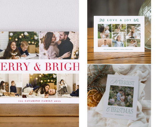 Beautiful Letterpress Greeting Cards for the Holidays cover photo collage