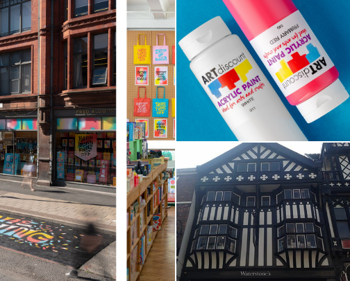 Where I get my art supplies, books and original Art! cover photo collage