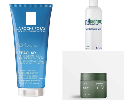 Best skin care products for acne-oily skin 🥇 cover photo collage