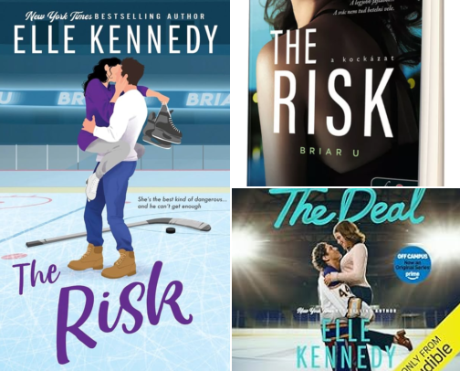 Free PDF - The Risk (Briar U Book 2) and Related College Hockey Romances cover photo collage