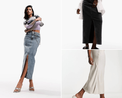 Midi & maxi skirts✨ cover photo collage