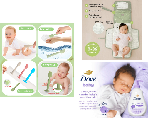 Baby Bottom Care: Things Every Parent Needs cover photo collage