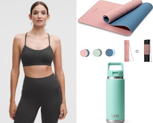 fitness must haves! cover photo collage