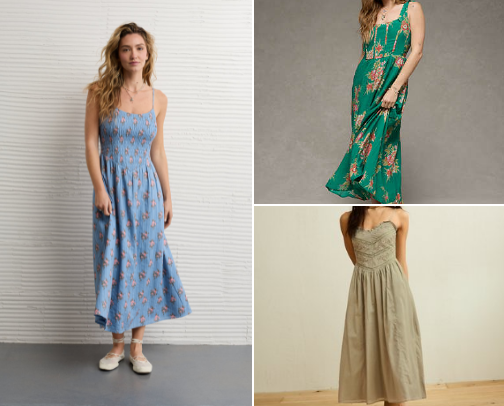 Favorite summer dresses cover photo collage