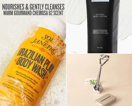 Fav Bathroom items cover photo collage