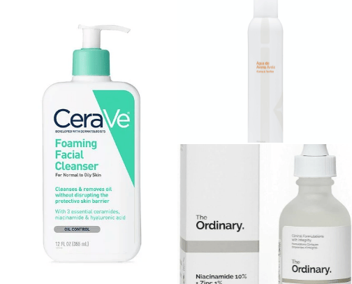 my skincare routine cover photo collage