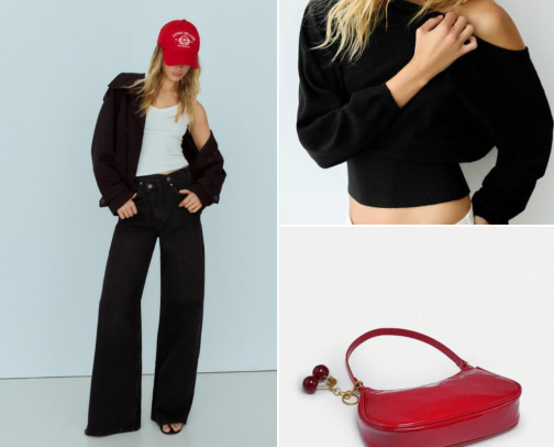 LOOK 04 - The red accent cover photo collage