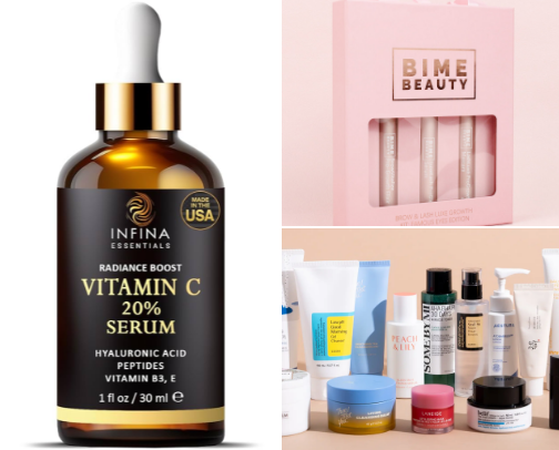 Skincare cover photo collage