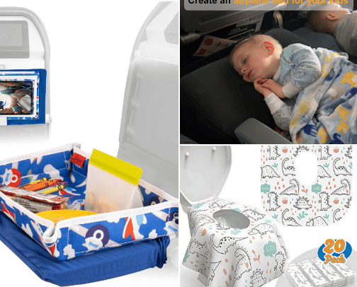 Airplane Travel Essentials for Babies cover photo collage