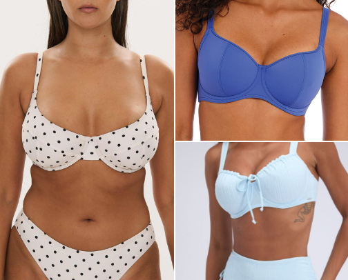 Swimwear/Bikinis small band large bust 32G cover photo collage