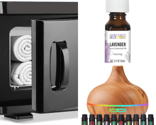Spa essentials cover photo collage