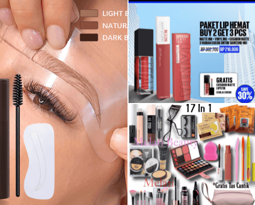My Makeup 💄 cover photo collage