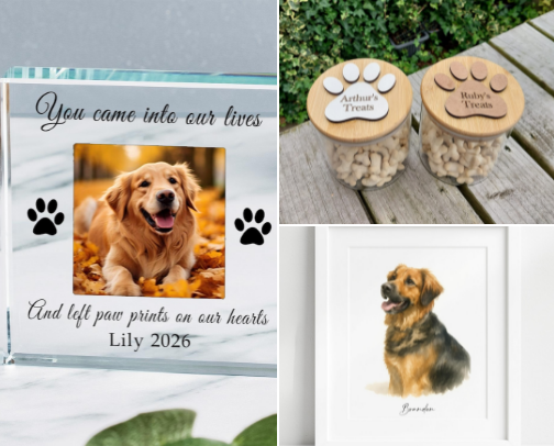 Personalised Pet Gifts & Unique Gifts for Animal Lovers UK cover photo collage