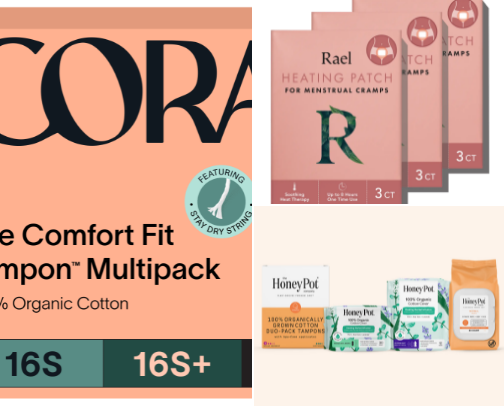 Clean period products cover photo collage