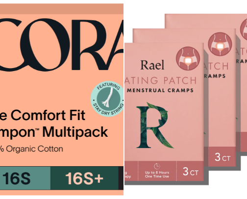 Clean period products cover photo collage