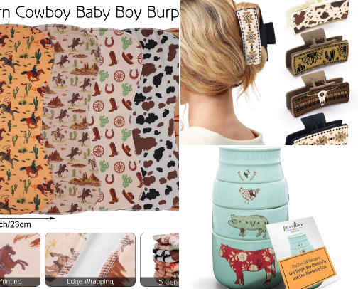 The Ranchy Mama: Items for Moms with a Western Twist cover photo collage
