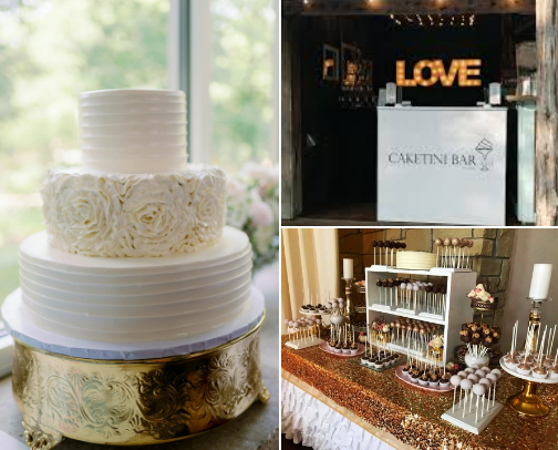 Delicious Wedding Cakes & Desserts cover photo collage