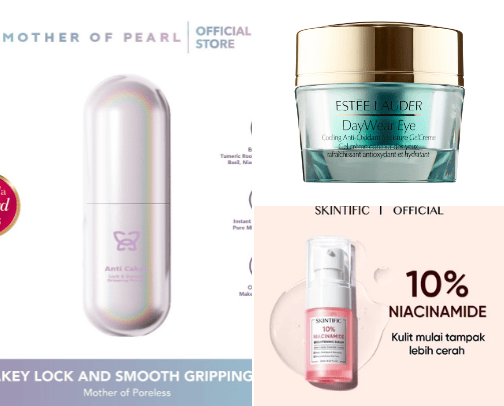 Make Up and Skincare cover photo collage