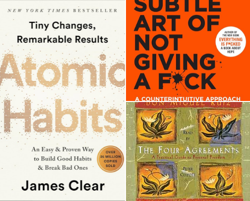 Books recommendations to help you improve  hobbies and lifestyle cover photo collage