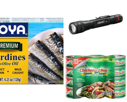 Emergency “Go Bag” survival kit cover photo collage