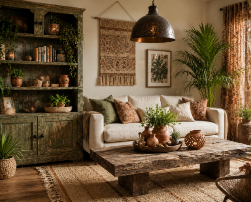 10 Budget‑Friendly Boho‑Chic Rent‑Safe Home Decor Hacks ✨ – Quick Transformations for Cozy Living Spaces cover photo collage