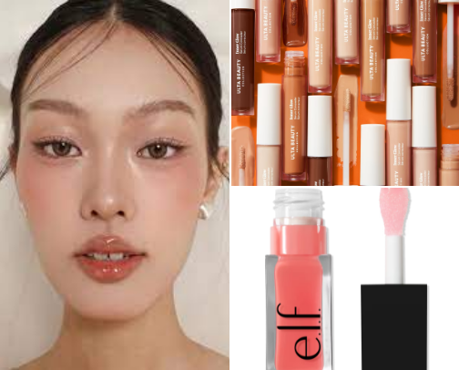 Natural Super Dewy Eyeliner Blushed Look for everyday or a night out cover photo collage