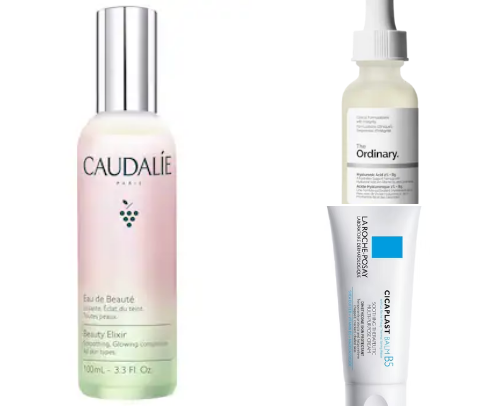 Skin care cover photo collage