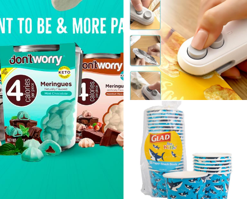 Snacks/snack or drink gadgets cover photo collage