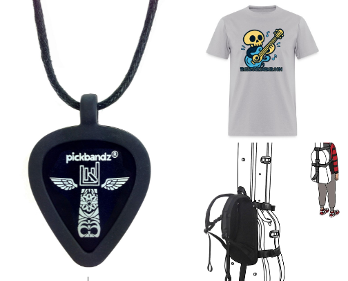 Guitarist Lovebirds' gifts cover photo collage